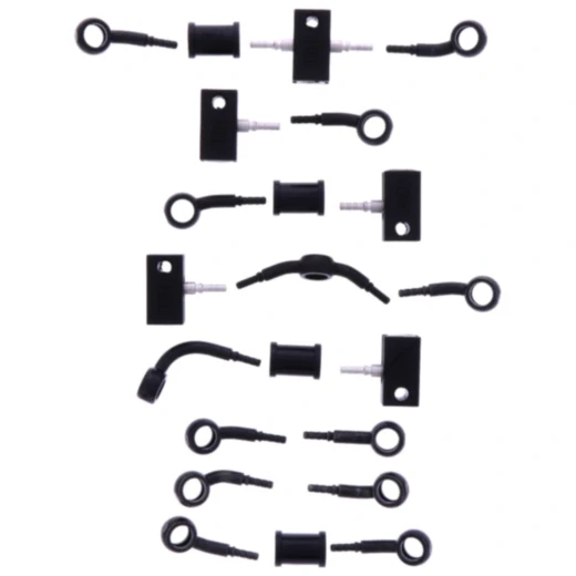 Bremsschlauch Stahlflex Kit Anschluss schwarz 10 - teilig passend für: Honda CBR