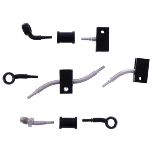 Bremsschlauch Stahlflex Kit Anschluss schwarz 4 - teilig passend für: Honda CBR 7576073