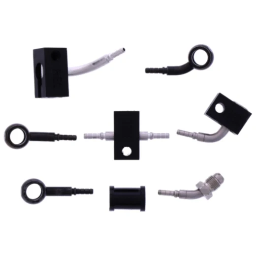 Bremsschlauch Stahlflex Kit Anschluss schwarz 4 - teilig passend für: Honda CBR 7576077