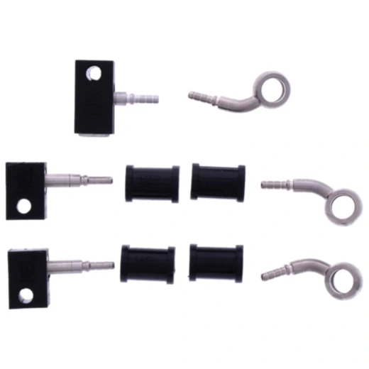 Bremsschlauch Stahlflex Kit Anschluss silber 3 - teilig passend für: Honda FJS