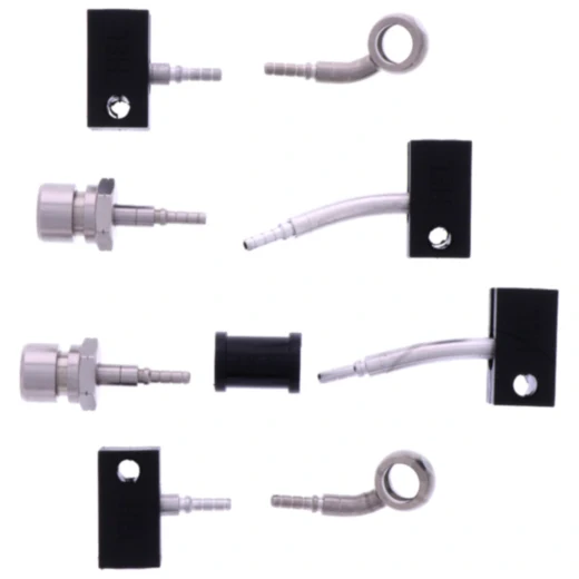 Bremsschlauch Stahlflex Kit Anschluss silber 4 - teilig passend für: Honda FJS