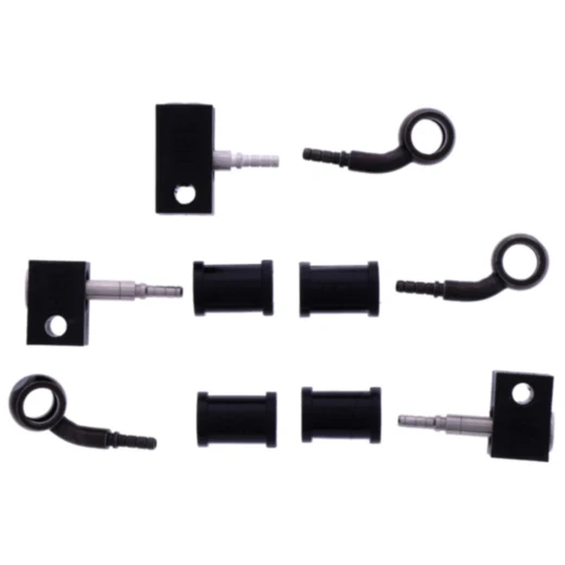 Bremsschlauch Stahlflex Kit Anschluss schwarz 3 - teilig passend für: Honda FJS