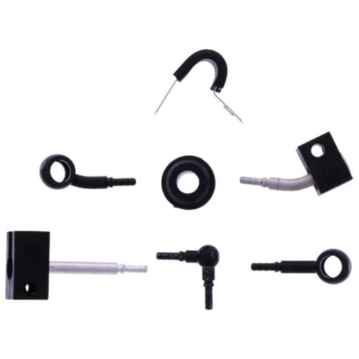 Bremsschlauch Stahlflex Kit Anschluss schwarz 3 - teilig passend für: Honda MSX