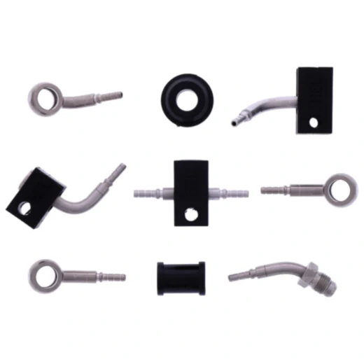 Bremsschlauch Stahlflex Kit Anschluss silber 4 - teilig passend für: Honda CB 7576091