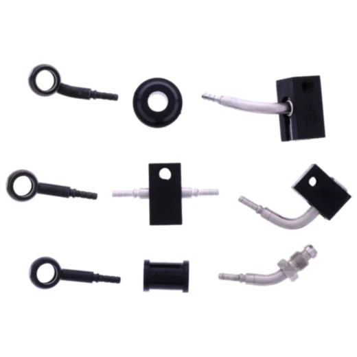 Bremsschlauch Stahlflex Kit Anschluss schwarz 4 - teilig passend für: Honda CB 7576093