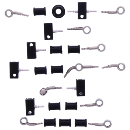 Bremsschlauch Stahlflex Kit Anschluss silber 9 - teilig passend für: Honda VFR