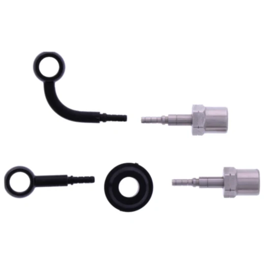 Bremsschlauch Stahlflex Kit Anschluss schwarz 2 - teilig passend für: Kawasaki ER - 6N