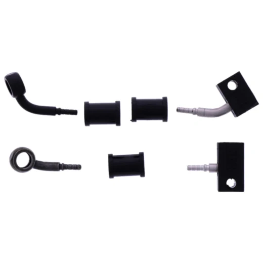 Bremsschlauch Stahlflex Kit Anschluss schwarz 2 - teilig passend für: Kawasaki Vulcan 7576104