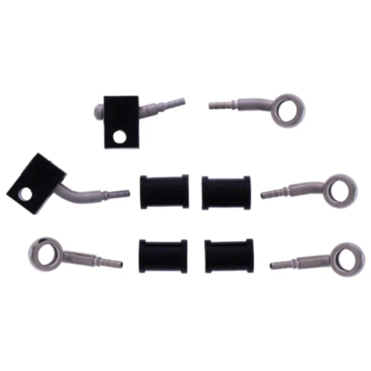 Bremsschlauch Stahlflex Kit Anschluss silber 3 - teilig passend für: Kawasaki Z