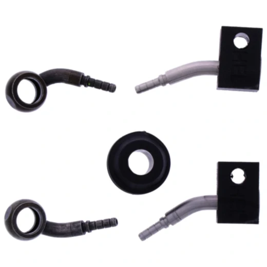 Bremsschlauch Stahlflex Kit Anschluss schwarz 2 - teilig passend für: Kawasaki Z