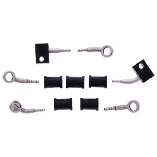 Bremsschlauch Stahlflex Kit Anschluss silber 3 - teilig passend für: Kawasaki Z 7576109