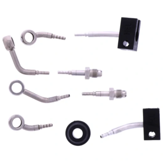 Bremsschlauch Stahlflex Kit Anschluss silber 4 - teilig passend für: Kawasaki Z