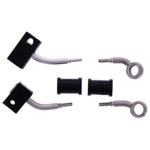 Bremsschlauch Stahlflex Kit Anschluss silber 2 - teilig passend für: Kawasaki ZX - 10R