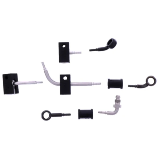 Bremsschlauch Stahlflex Kit Anschluss schwarz 4 - teilig passend für: Kawasaki ZX - 10R