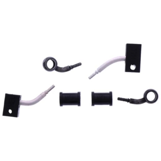 Bremsschlauch Stahlflex Kit Anschluss schwarz 2 - teilig passend für: Kawasaki ZX - 10R