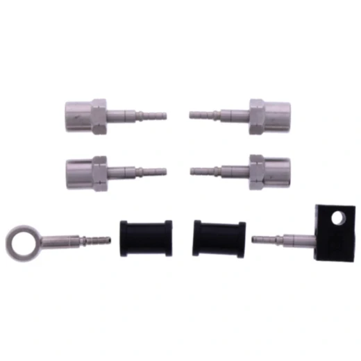 Bremsschlauch Stahlflex Kit Anschluss silber 3 - teilig passend für: Kawasaki ZZR