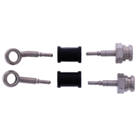 Bremsschlauch Stahlflex Kit Anschluss silber 2 - teilig passend für: Suzuki AN