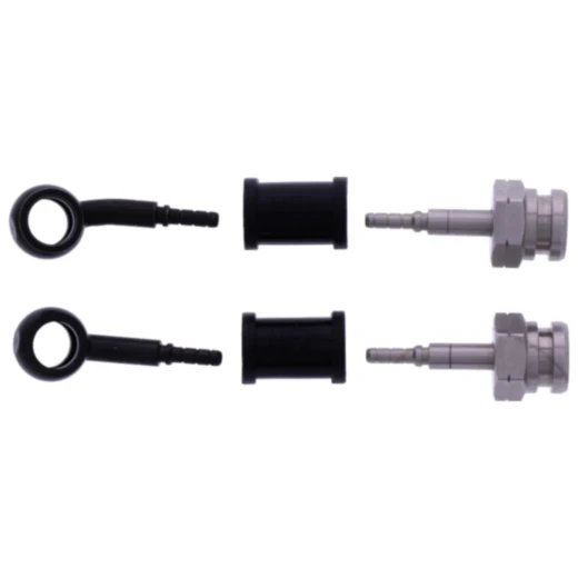 Bremsschlauch Stahlflex Kit Anschluss schwarz 2 - teilig passend für: Suzuki AN