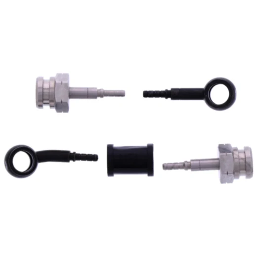 Bremsschlauch Stahlflex Kit schwarz 2-teilig