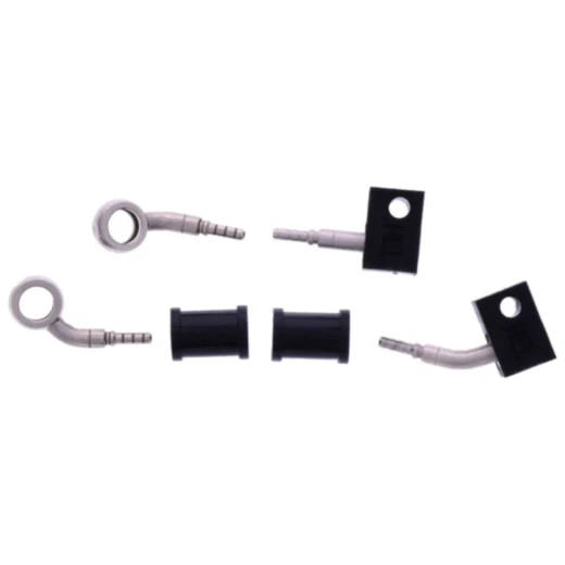 Bremsschlauch Stahlflex Kit Anschluss silber 2-teilig für Motorräder