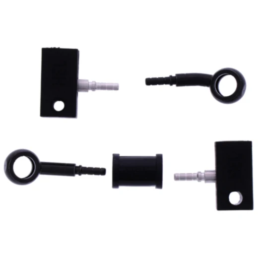 Bremsschlauch Stahlflex Kit mit schwarzen Anschlüssen 2-teilig 7576152