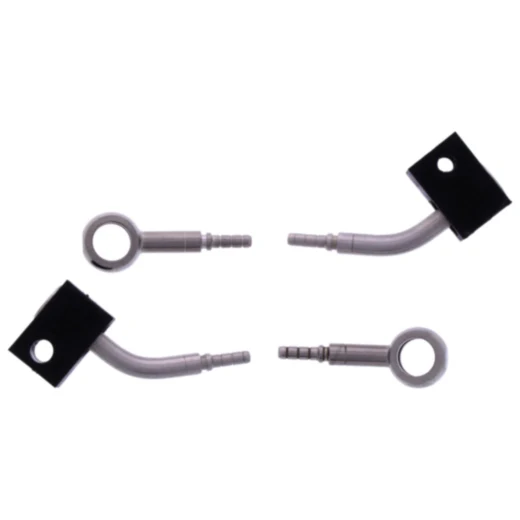 Bremsschlauch Stahlflex Kit silber 2-teilig 7576174