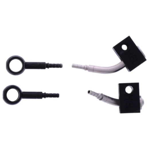 Bremsschlauch Stahlflex Anschluss schwarz 2-teilig