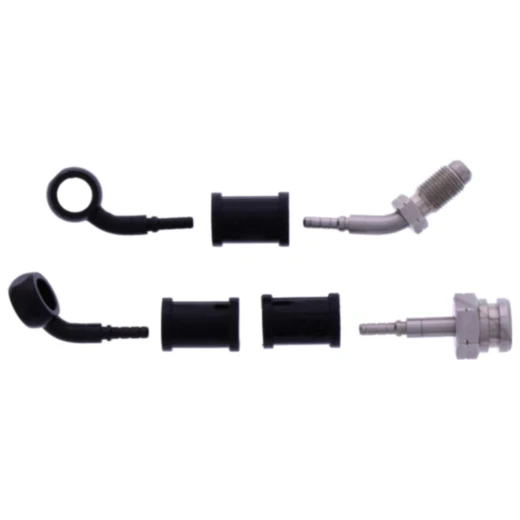 Bremsschlauch Stahlflex Kit 2-teilig mit schwarzen Anschlüssen