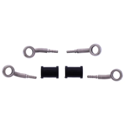 Bremsschlauch Kit silber 2-teilig