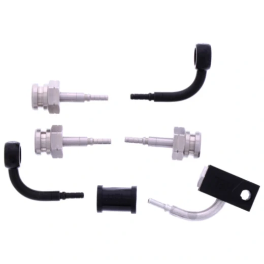 Bremsschlauch Stahlflex Kit mit schwarzen Anschlüssen 3-teilig 7576192