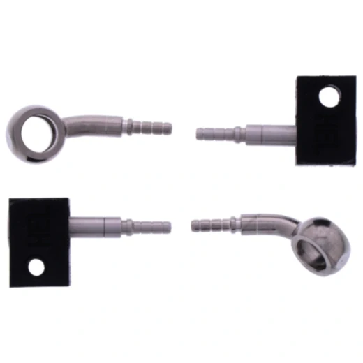 Bremsschlauch Stahlflex Kit 2-teilig silber 7576198