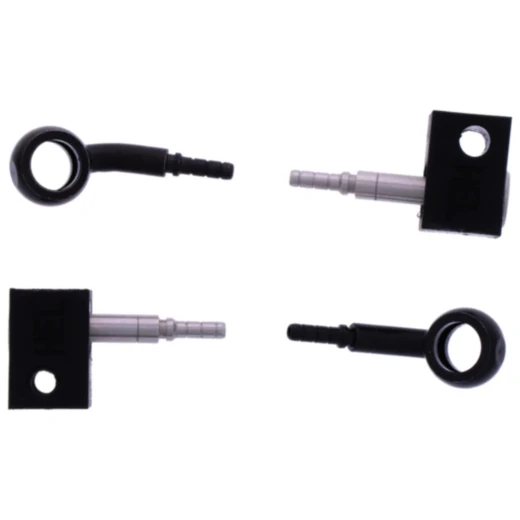 Stahlflex Bremsschlauch Kit Anschluss schwarz 2-teilig 7576200