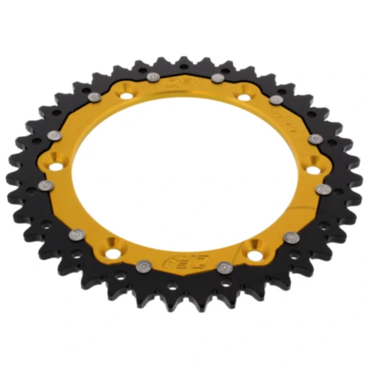 Kettenrad Dual 41Z Teilung 520 gold ZF Innendurchmesser 136 Lochkreis 156 passend für: Husqvarna TE, WR, SM, CR