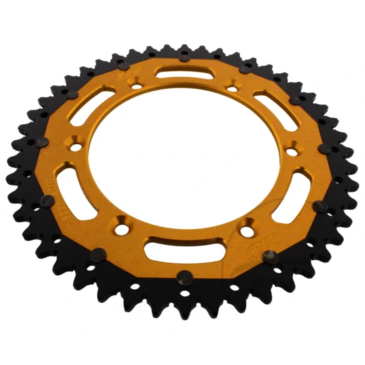 Kettenrad Dual 48Z Teilung 520 gold ZF Alternative: 7582525 passend für: Husqvarna TE, WR, SM, CR