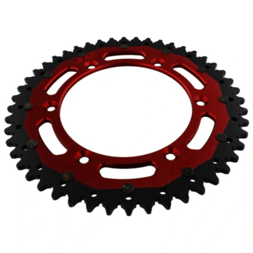 Kettenrad Dual 48Z Teilung 520 rot ZF Innendurchmesser 136 Lochkreis 156 passend für: Husqvarna TE, WR, SM, CR