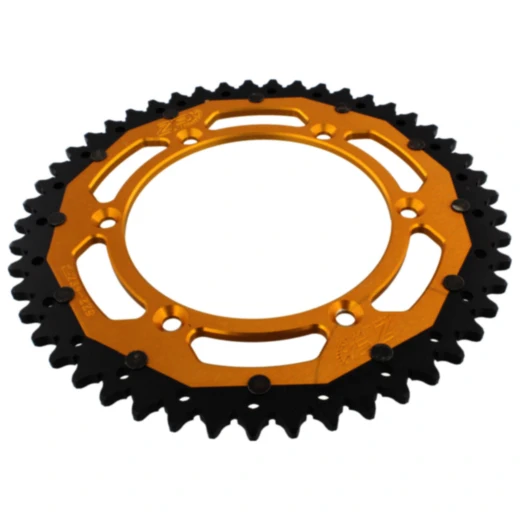 Kettenrad Dual 49Z Teilung 520 gold ZF Innendurchmesser 136 Lochkreis 156 passend für: Husqvarna TE, WR, SM, CR