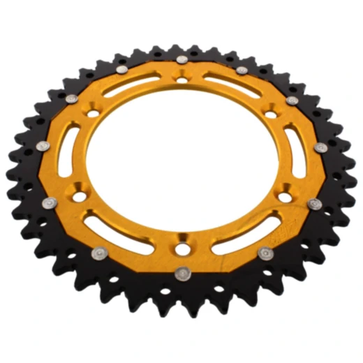 ZF Dual Kettenrad 44Z Teilung 520 gold für Motorräder