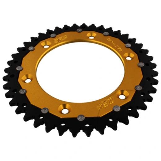 Kettenrad Dual 42Z Teilung 520 gold ZF Innendurchmesser 125 Lochkreis 150 passend für: Husqvarna FE, FC, TE