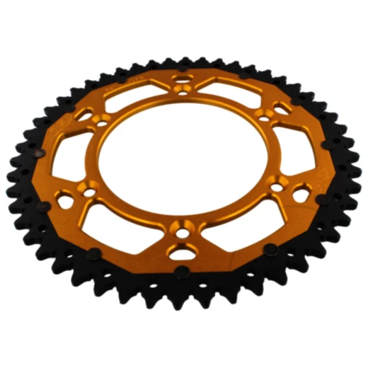 Kettenrad Dual 50Z Teilung 520 gold ZF Innendurchmesser 125 Lochkreis 150 passend für: Husqvarna FE, FC, TE