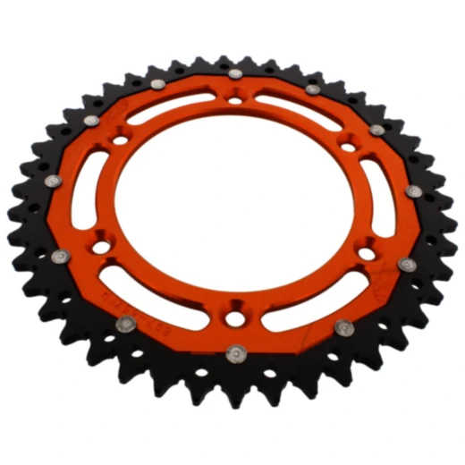 Kettenrad Dual 45Z Teilung 520 orange ZF Alternative: 7582532 passend für: Husqvarna FE, FC, TE