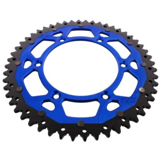 Kettenrad Dual 52Z Teilung 520 blau ZF Innendurchmesser 130 Lochkreis 150 passend für: Fantic XEF, XX, XXF