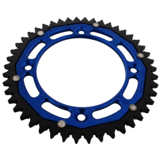 Kettenrad Dual 46Z Teilung 428 blau ZF Innendurchmesser 110 Lochkreis 132 passend für: KTM SX