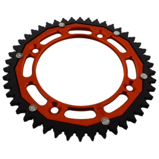 Kettenrad Dual 46Z Teilung 428 orange ZF Innendurchmesser 110 Lochkreis 132 passend für: KTM SX