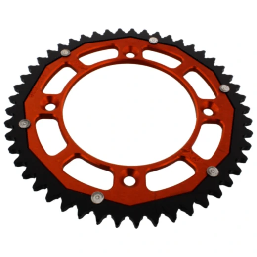 Kettenrad Dual 49Z Teilung 428 orange ZF Innendurchmesser 110 Lochkreis 132 passend für: KTM SX