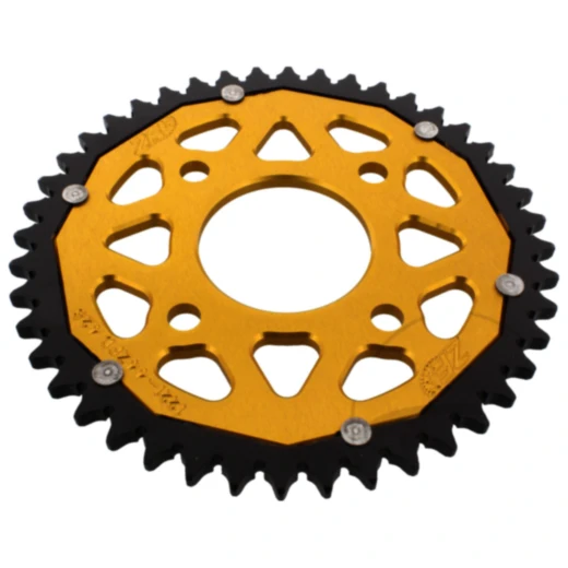 Kettenrad Dual 44Z Teilung 428 gold ZF Innendurchmesser 058 Lochkreis 090 passend für: Honda CBR, CB