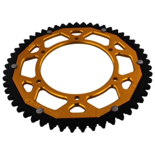 Kettenrad Dual 53Z Teilung 420 gold ZF Innendurchmesser 108 Lochkreis 123 passend für: Derbi GPR, Senda