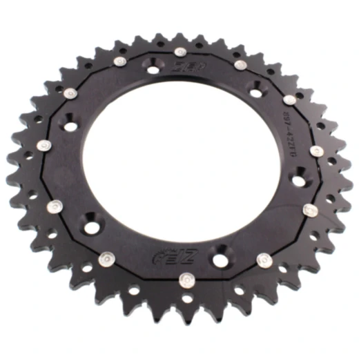 Kettenrad Dual 42Z Teilung 520 schwarz ZF Innendurchmesser 125 Lochkreis 150 passend für: Husqvarna FE, FC, TE