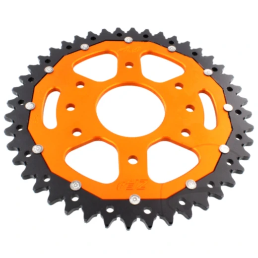 Kettenrad Dual 44Z Teilung 520 orange ZF Innendurchmesser 063 Lochkreis 110 passend für: Husqvarna Svartpilen, Vitpilen, SM