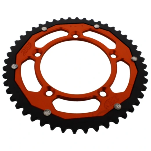 Kettenrad Dual 48Z Teilung 420 orange ZF Innendurchmesser 098 Lochkreis 115 passend für: KTM SX