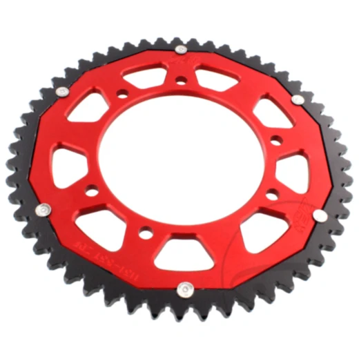 Kettenrad Dual 53Z Teilung 420 rot ZF Innendurchmesser 105 Lochkreis 125 passend für: Derbi Senda